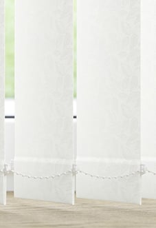 Flourish, Snow White - Vertical Blind Slats